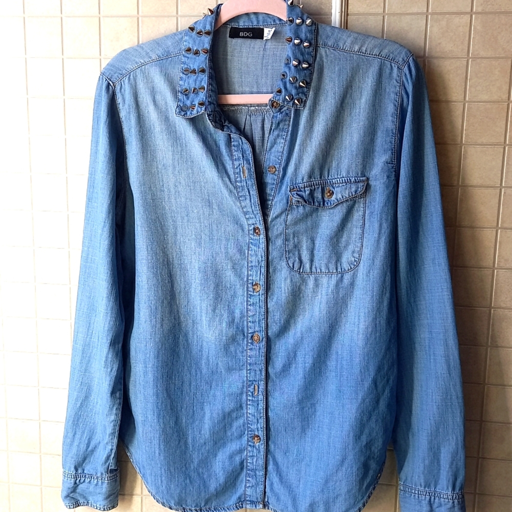 BDG studded collar button down shirt.